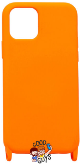 Чохол силіконовий з ремінцем Crossbody для iPhone XR Orange 1219-5 фото