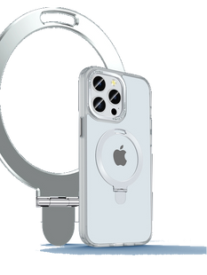 Чохол Crystal Matt з підставкою MagSafe iPhone 15 Pro White 1679-5 фото