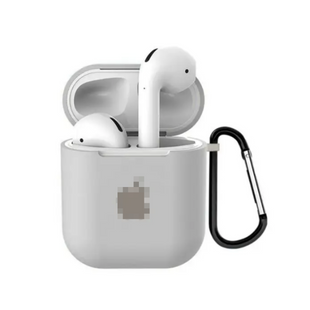Чохол AirPods 1/2 з лого та карабіном Stone 265-29 фото