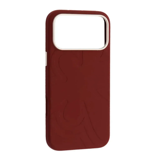 Чохол Flower Liquid Silicone Magsafe 17 Pro Deep Cherry Red 4496-1 фото
