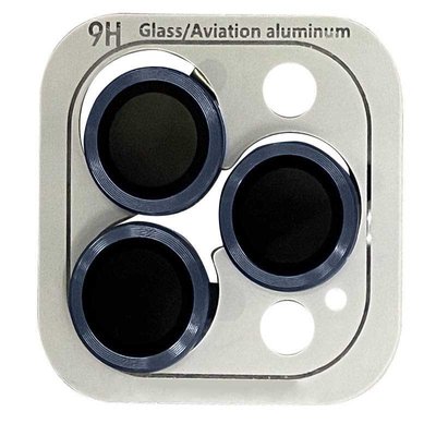 Скло (лінзи) для камери Metal Classic для iPhone 15/15 Plus Dark Blue 1801-7 фото