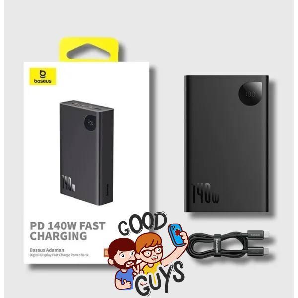 Павер бенк Baseus Adaman Digital Display Fast Charge Power Bank 24000mAh 140W Black 3009-0 фото