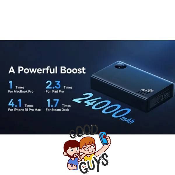 Павер бенк Baseus Adaman Digital Display Fast Charge Power Bank 24000mAh 140W Black 3009-0 фото