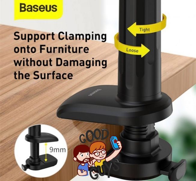 Тримач для смартфона і планшета Baseus Otaku life rotary adjustment lazy holder Pro LUZQ000013 Grey 2685-0 фото