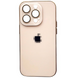 Чохол AG-PC "Glass" Case для iPhone 15 Plus Gold 2981-2 фото 1