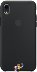 Silicone Case FULL iPhone XR Black 116-17 фото
