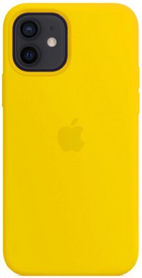 Silicone Case FULL iPhone 12 Mini Yellow 120-3 фото