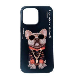 Чохол Nimmy Case Rich Pat для iPhone 15 Pro Max Dog Black 2623-7 фото