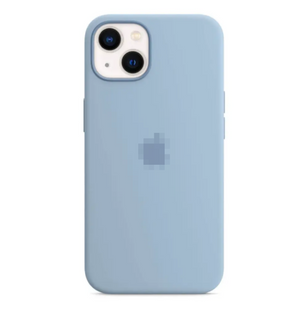 Silicone Case FULL iPhone 14 Plus Mist blue 128-25 фото