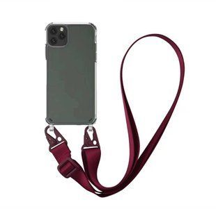 Чохол Armored з ремінцем Crossbody для iPhone 11 Pro Max Rose Red 1519-9 фото