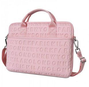 Чохол-сумка WIWU для ноутбуку 13"/14" Cosmo Slim Series Pink 2613-2 фото