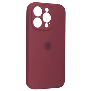 Чохол Silicone case Full + Camera NO LOGO iPhone 13 Pro Marsala 4212-8 фото