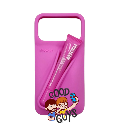 Чохол Lipstick case Rhode з місцем для блиску для iPhone 17 Air Rose 4145-9 фото