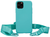 Чохол силіконовий з ремінцем Crossbody для iPhone 12,12 Pro Marine 1198-7 фото