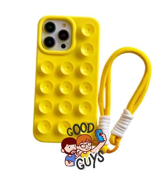 Чохол Silicone Suction Case для iPhone 16 Pro Max Yellow 3078-0 фото