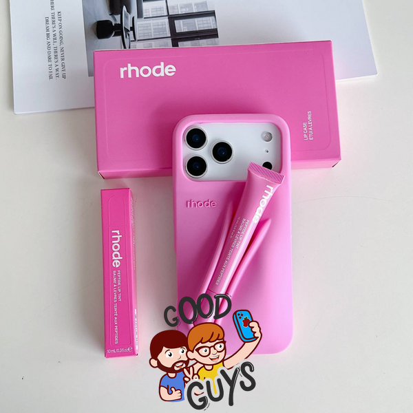 Чохол Lipstick case Rhode з місцем для блиску для iPhone 17 Air Rose 4145-9 фото