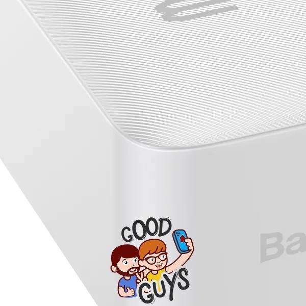 Павер бенк Baseus Bipow Digital Display Power Bank 30000 mAh 15W White 3016-0 фото