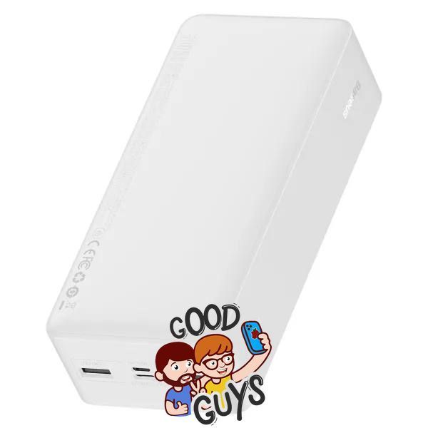 Павер бенк Baseus Bipow Digital Display Power Bank 30000 mAh 15W White 3016-0 фото