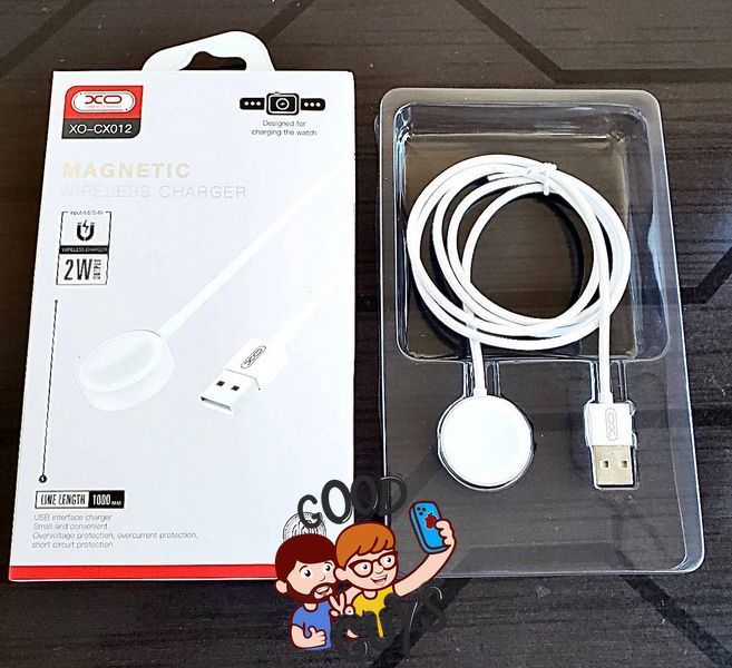 Безпровідна зарядка для Apple Watch XO-CX012 Magnetic Wireless Charger White 2858-1 фото
