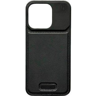 Чохол металевий Aluminium Aroma Leather для iPhone 15 Black 2826-3 фото