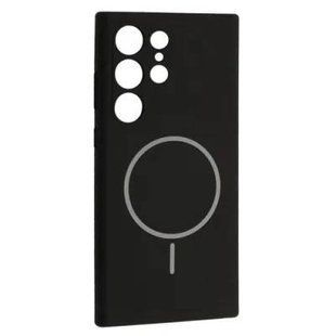 Чохол Silicone Case MagSafe для Samsung S24 Ultra Black 2935-0 фото