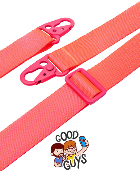 Чохол силіконовий з ремінцем Crossbody для iPhone 14 Plus Neon Pink 1204-6 фото