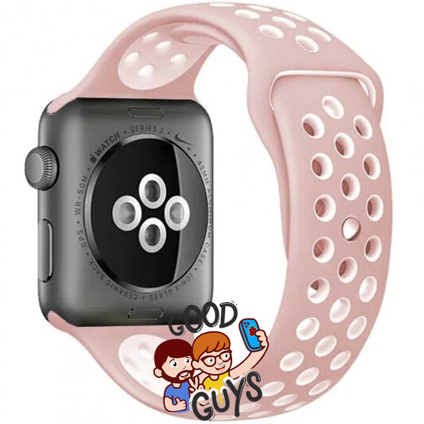 Ремінець Sport Band Nike 38,40,41,42mm(10,11S) Pink - White 283-3 фото