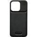 Чохол металевий Aluminium Aroma Leather для iPhone 15 Black 2826-3 фото 1