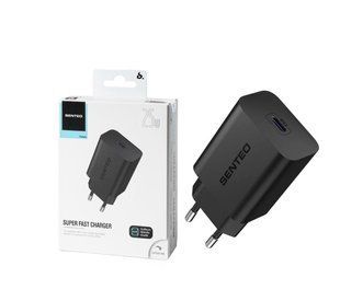 Зарядний пристрій SENTEO Z-13 [USB-C] 25W Black 2860-0 фото