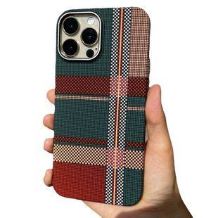Чохол Carbon Pattern MagSafe для iPhone 13 Pro Red 3104-7 фото