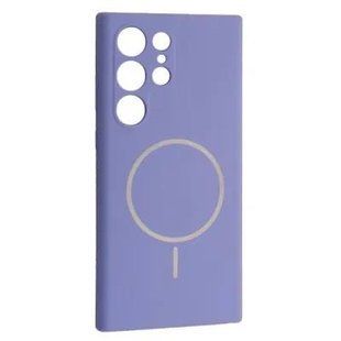 Чохол Silicone Case MagSafe для Samsung S24 Ultra Elegant Purple 2935-1 фото