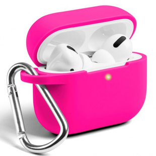 Чохол з мікрофіброю для AirPods Pro 3gen. Hot Pink 4074-2 фото