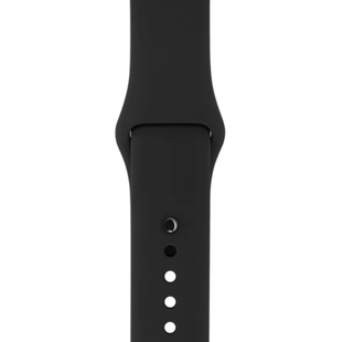 Ремінець Apple Watch Silicone 42,44,45,46mm(10,11S),49mm(ultra 1-3S)Black 276-17 фото