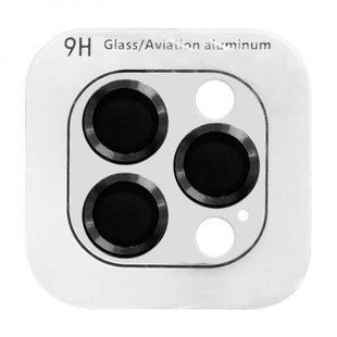 Скло (лінзи) для камери Metal Classic для iPhone 13/13 mini/14 Black 1798-0 фото