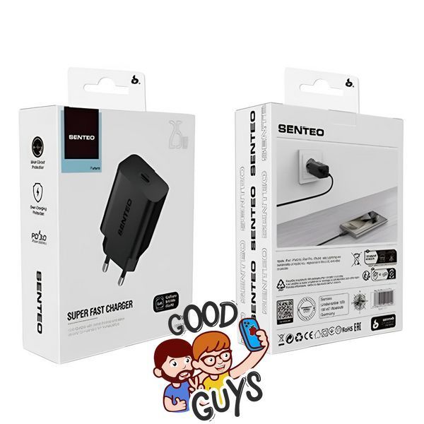 Зарядний пристрій SENTEO Z-13 [USB-C] 25W Black 2860-0 фото