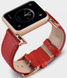 Ремінець Leather Bands для Apple Watch 38mm,40mm,41mm,42mm(10,11S) Red-Gold 1234-10 фото 3