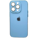 Чохол AG-PC "Glass" Case для iPhone 12 Blue 2965-7 фото 1