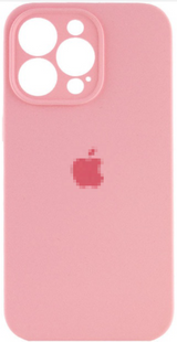 Чохол Silicone case Full + camera iPhone 15 Pro Max Light pink 2103-0 фото
