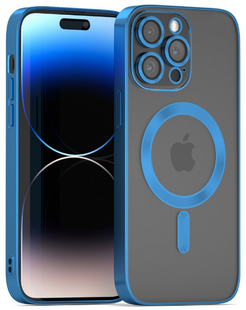 Чохол Shining with MagSafe на iPhone 13 Pro Blue 358-1 фото