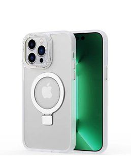 Чохол Crystal Matt з підставкою MagSafe iPhone 13 Pro Max White 1176-5 фото