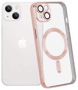 Чохол Shining with MagSafe на iPhone 15 Plus Rose Gold 1855-7 фото