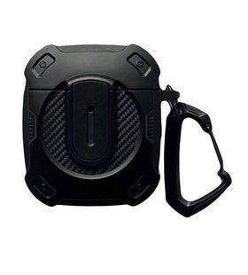 Чохол для AirPods 1/2 Protective Carbines Black 2998-0 фото
