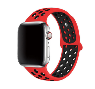 Ремінець Sport Band Nike 38,40,41,42mm(10,11S) Red - Black 283-5 фото