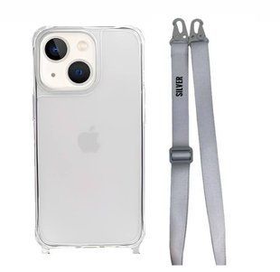 Чохол Armored з ремінцем Crossbody для iPhone 14 Silver 1483-17 фото