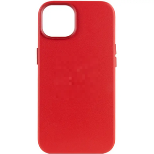 Чохол Leather Case 1:1 with MagSafe iPhone 15 Pro Max Crimson 2234-2 фото