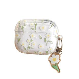 Чохол Jewelry для AirPods 4 з карабіном Small White Flower 2691-5 фото
