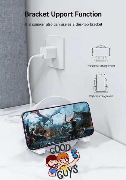 Безпровідний зарядний пристрій з колонкою Devia Smart Series Desktop Wireless Charging Speaker(I-M3) 15W 2390-1 фото