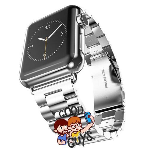 Ремінець Steel Band 3 Beats for Apple Watch 42,44,45, 46mm(10,11S),49mm(ultra 1-3S) Silver 280-1 фото
