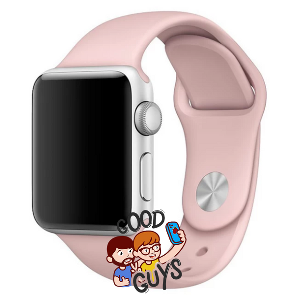 Ремінець Apple Watch Silicone 42,44,45,46mm(10,11S),49mm(ultra 1-3S)Pink sand 276-18 фото