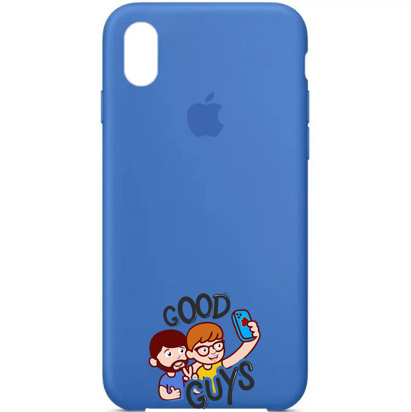 Silicone Case FULL iPhone X,Xs Royal blue 114-2 фото